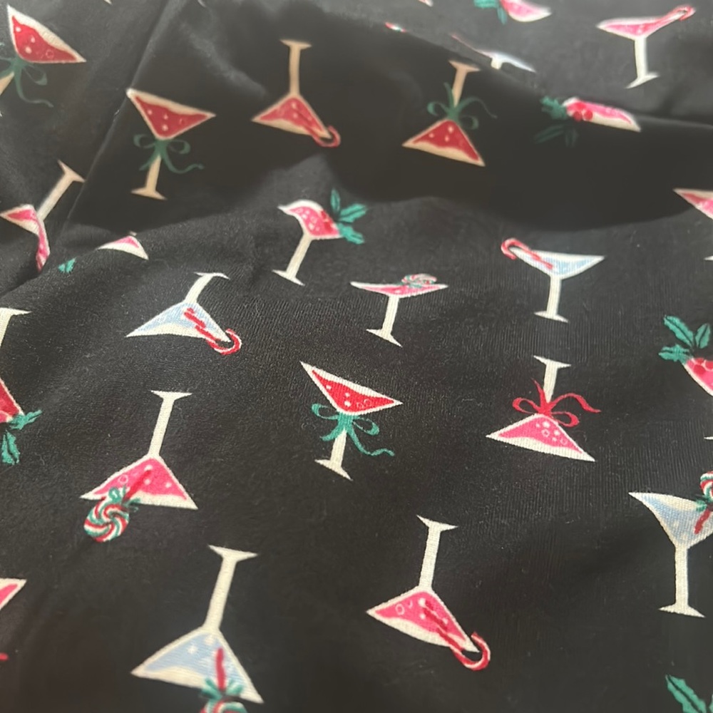 Holiday Winter Leggings sz S Martini Holly Lollipop Christmas High Waist NWOT - Picture 3 of 9